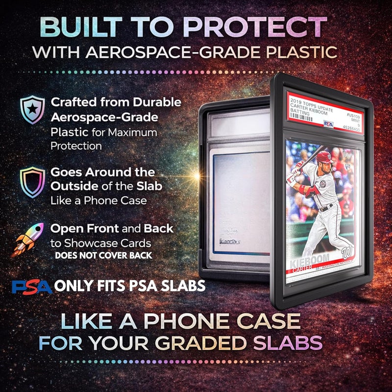 VALUN PSA Slab Bumper 10 PACK (MULTI-COLOR) – Hard TPU PSA Slab Protector Guard for Graded Cards – PSA Slab Bumper Guard for PSA Slabs – Card Slab Protector for PSA Card Protection - Image 2